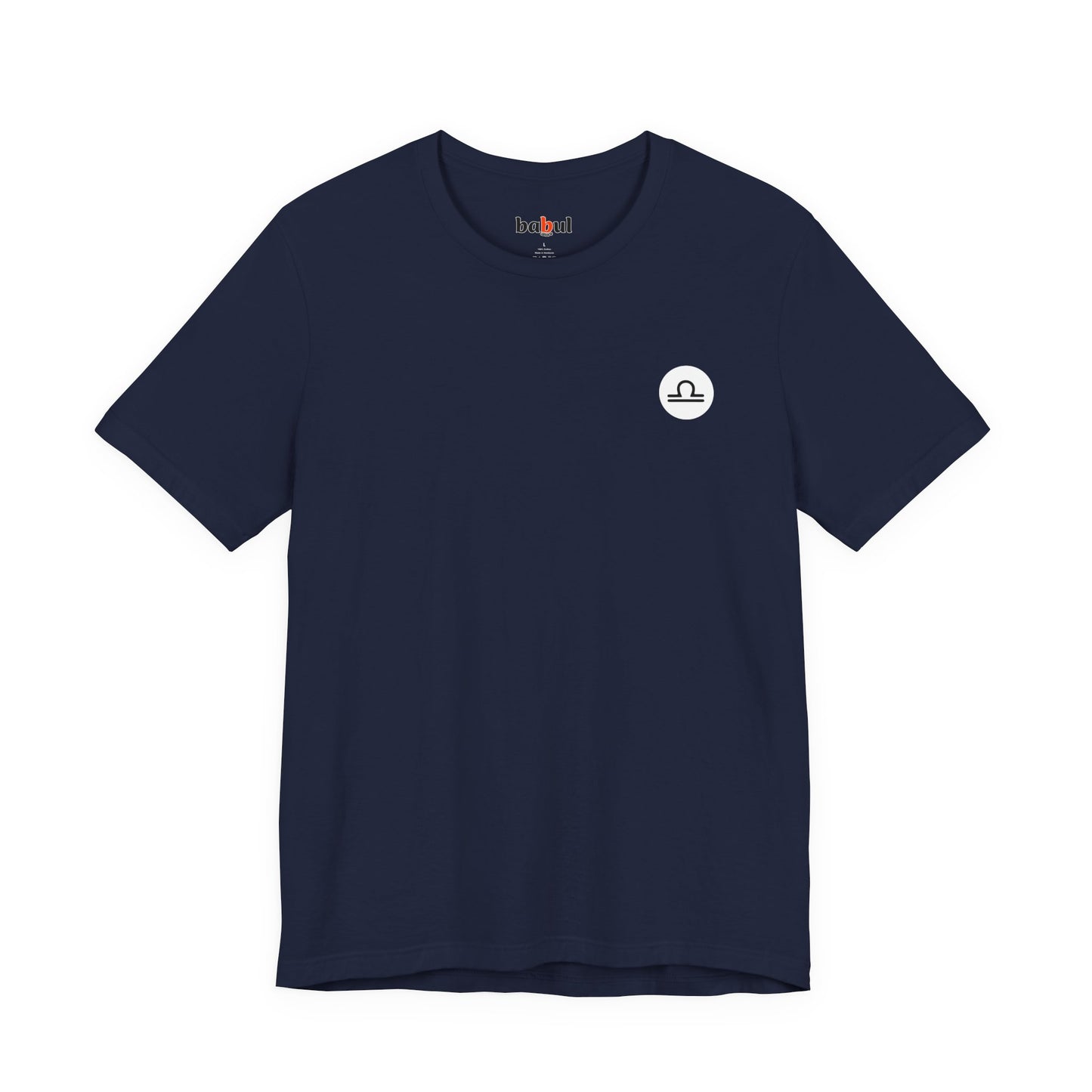 Libra - Gothic Zodiac T-Shirt. Blue graphic on the back. Zodiac in the Shadows