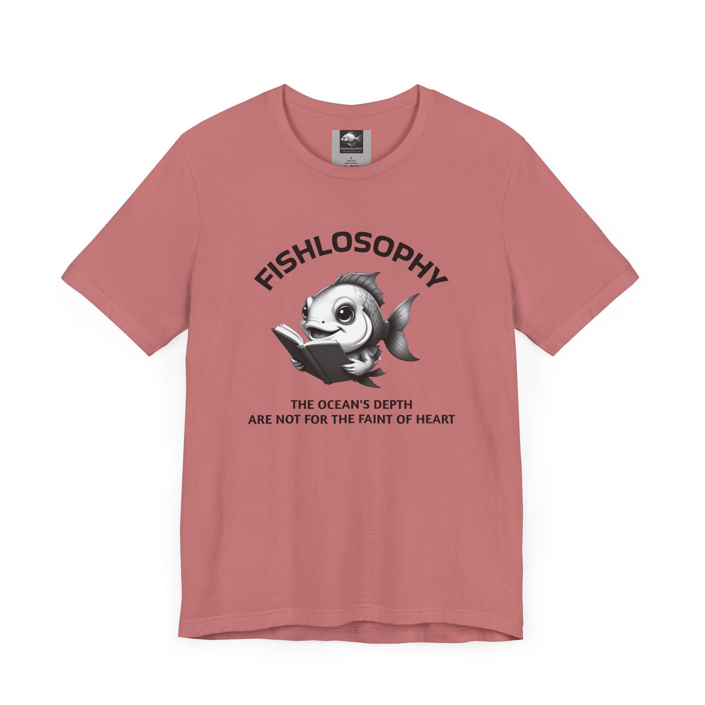 Fishlosophy Unisex Jersey Short Sleeve Tee – The Ocean' depth is not for the faint of heart