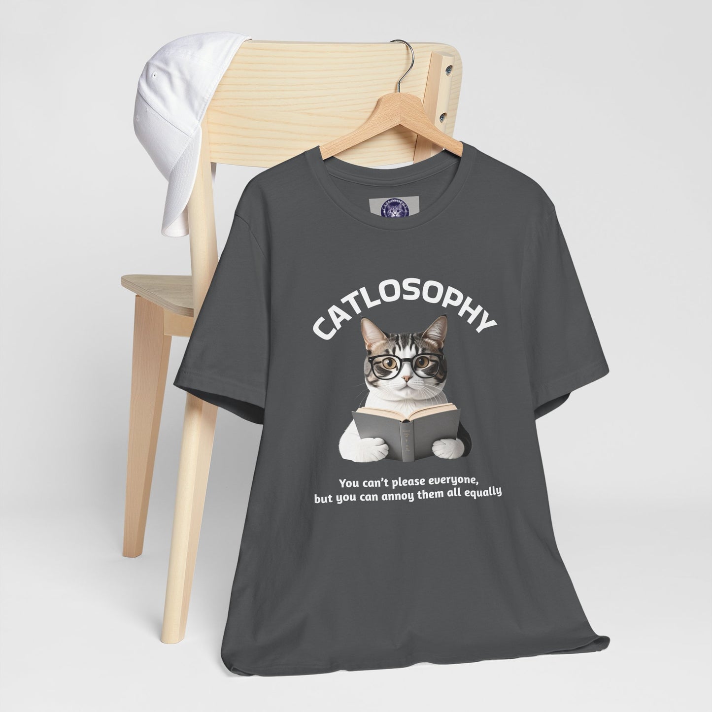 Catlosophy Unisex Jersey Short Sleeve Tee – "You can't please everyone" Design