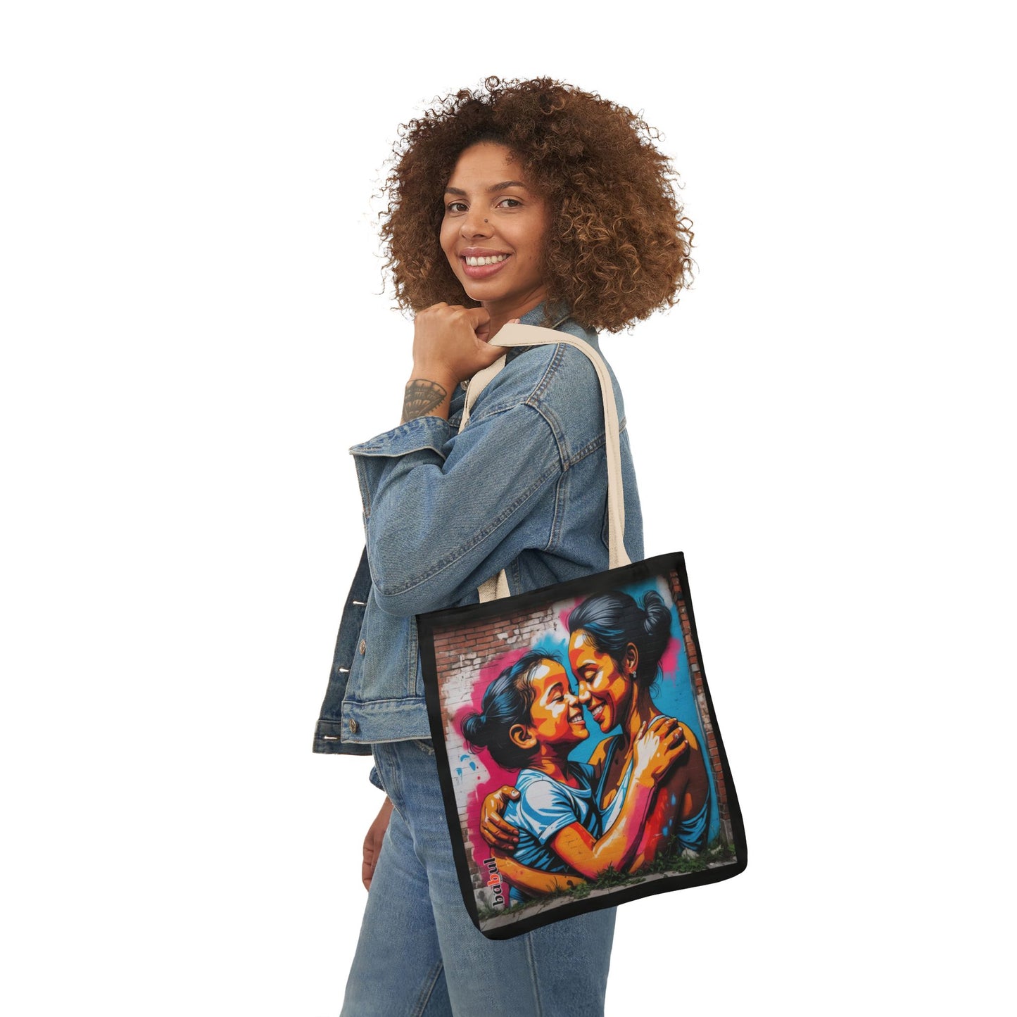 Artistic Surge - Eco-Friendly Canvas Tote Bag - SMILING HUG