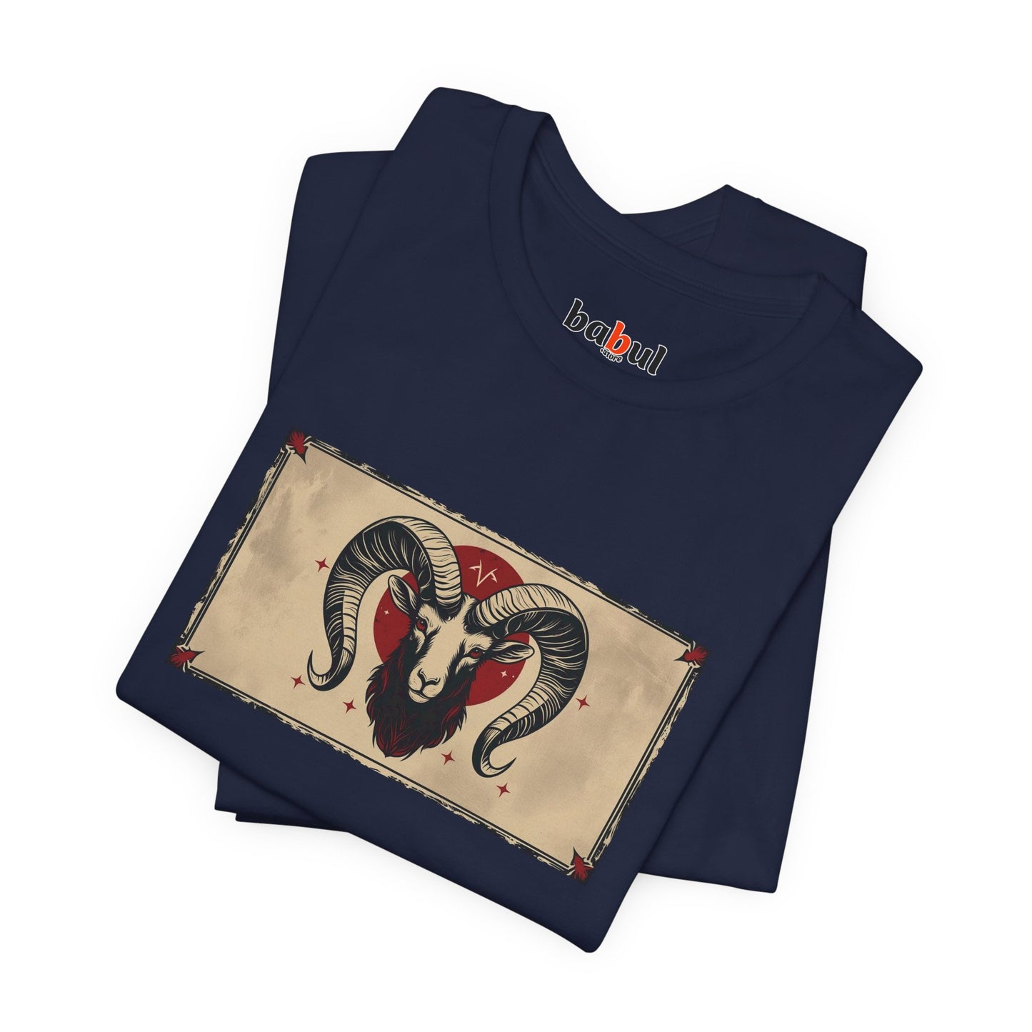 Aries - Gothic Zodiac T-Shirt. Zodiac in the Shadows