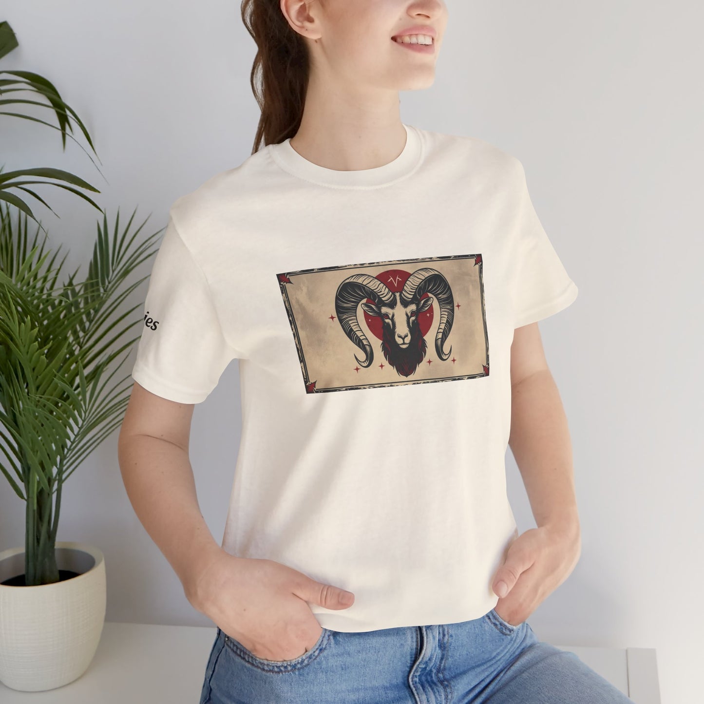 Aries - Gothic Zodiac T-Shirt. Zodiac in the Shadows