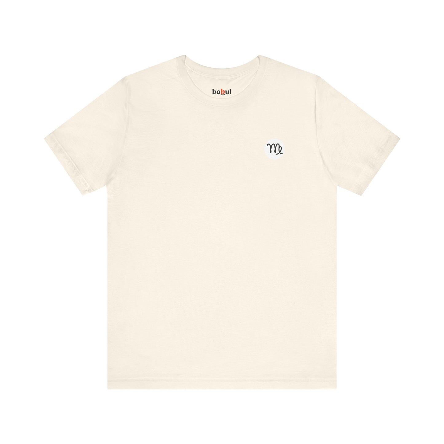 Virgo - Gothic Zodiac, Red Graphic on the back T-Shirt. Zodiac in the Shadows