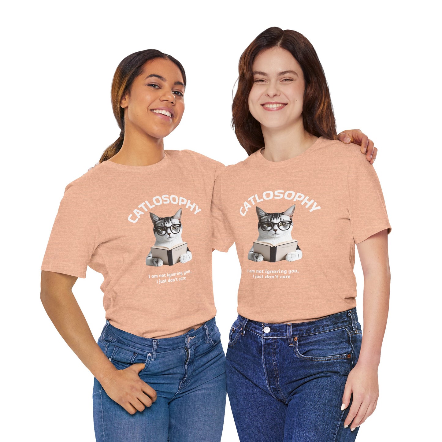 Catlosophy Unisex Jersey Short Sleeve Tee – "I am not ignoring you" Design