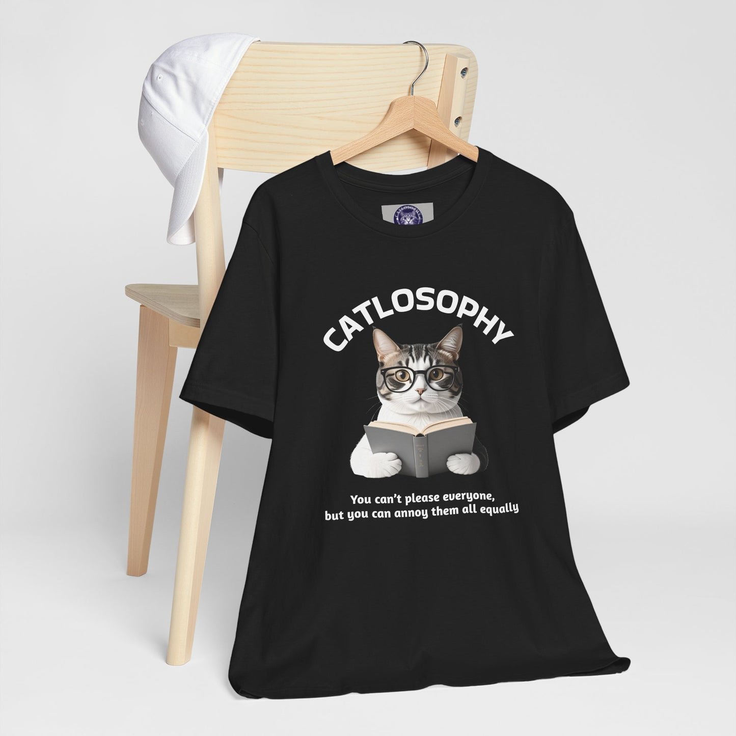 Catlosophy Unisex Jersey Short Sleeve Tee – "You can't please everyone" Design