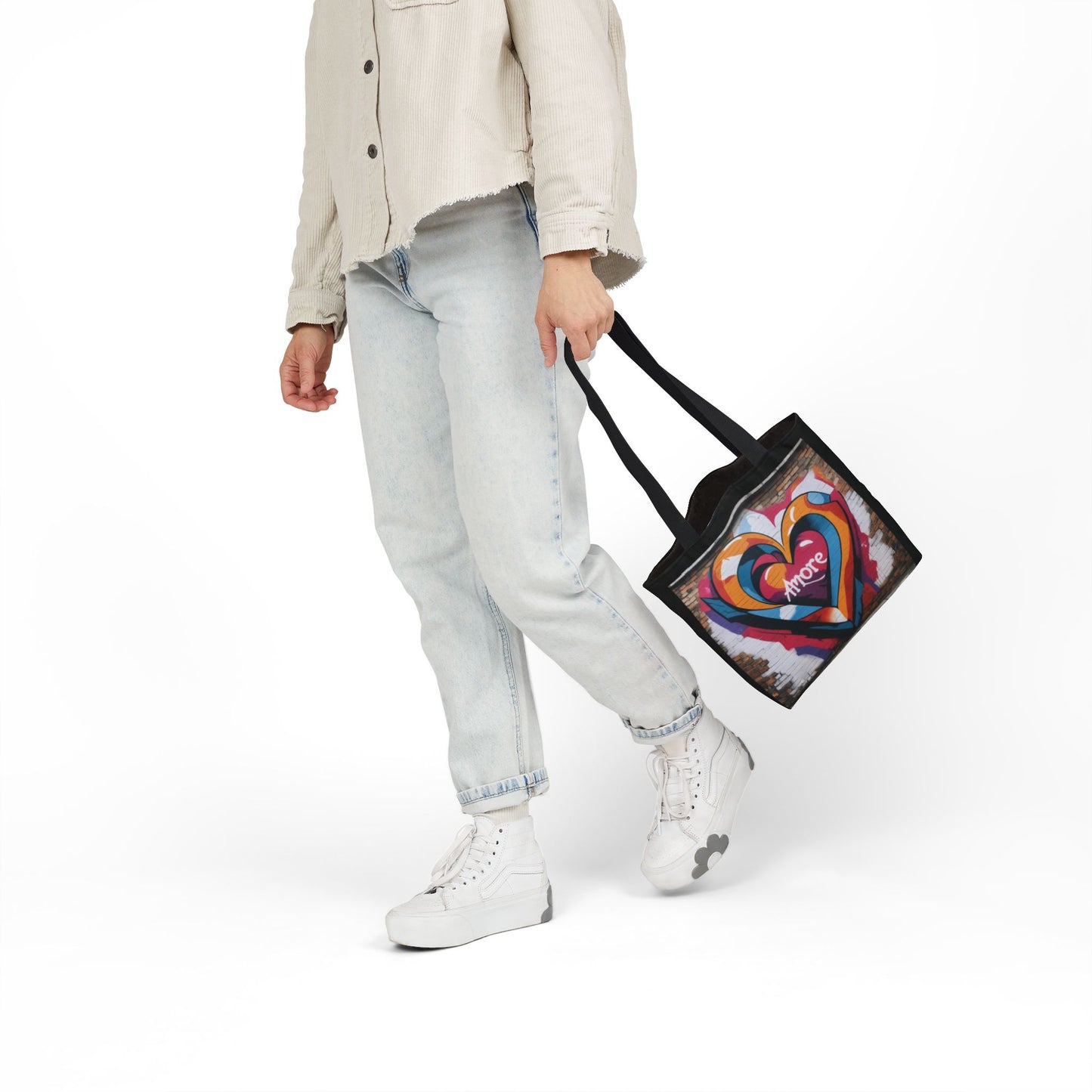 Artistic Surge - Eco-Friendly Canvas Tote Bag - HEART