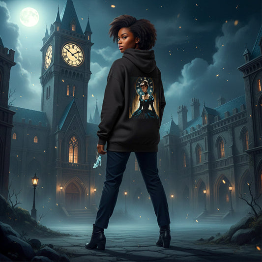 When Fairytales Go Goth: Unleashing Your Inner Dark Princess with the "Twilight Fables" Cinderella Sweatshirt