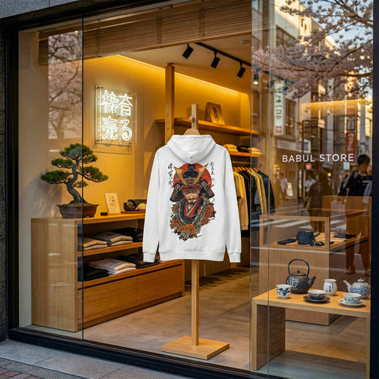 Japanese Irezumi Tattoo Hoodie – Dragon &amp; Koi Traditional Yakuza Art Streetwear