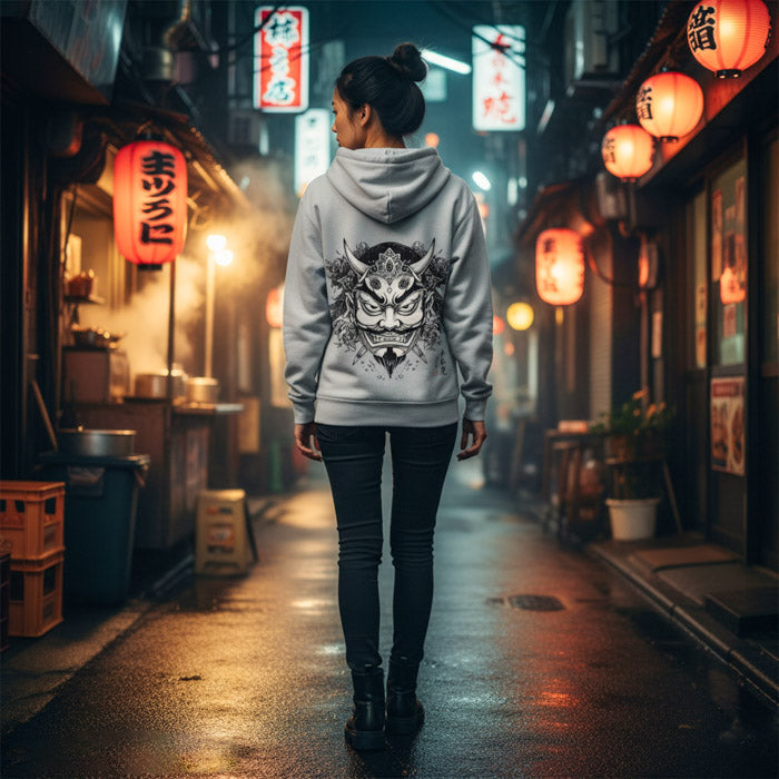 The Bold Oni Mask Hoodie: Unveiling the Myth Behind the Streetwear Staple