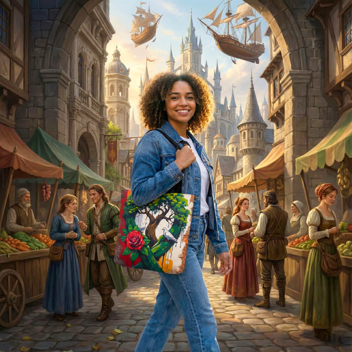 Artistic Surge is the collection of bags where the rebellious energy of street art meets the delicacy of greenery and emotions.