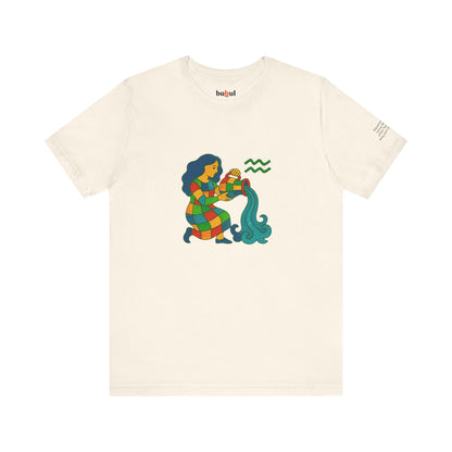 AQUARIUS - T-shirt, The Zodiac Signs According to Saint Phalle