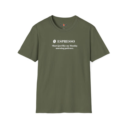 CoffeeTherapy T-Shirt – Irony Is the Best Cure (Right After Coffee)
