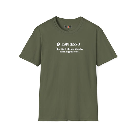 CoffeeTherapy T-Shirt – Irony Is the Best Cure (Right After Coffee)
