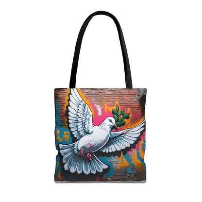 Artistic Surge - Eco-Friendly Canvas Tote Bag - PEACE
