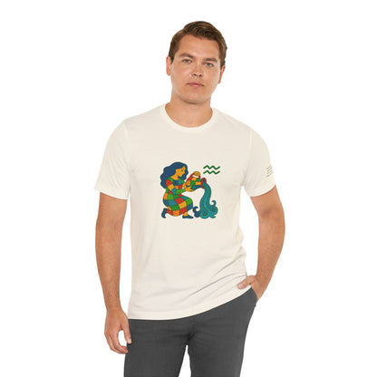 AQUARIUS - T-shirt, The Zodiac in Colors