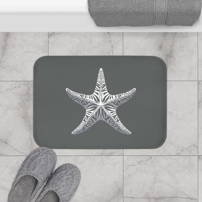 Tribal Bath Mat. Ocean Energy, Tribal Style