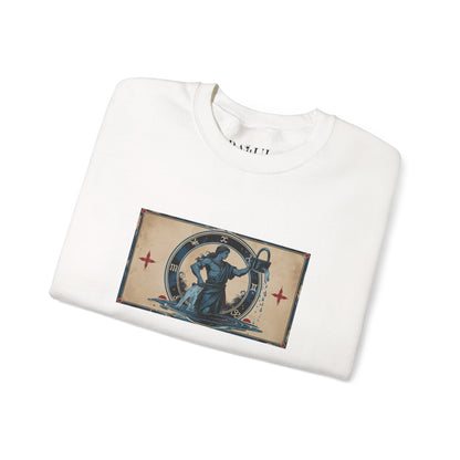 Aquarius - Gothic Zodiac Blue Sweatshirt