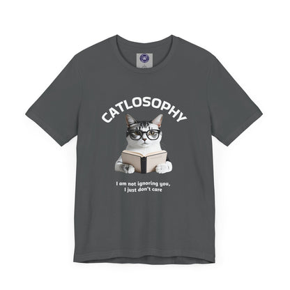 Catlosophy Unisex Jersey Short Sleeve Tee –  "I am not ignoring you" Design