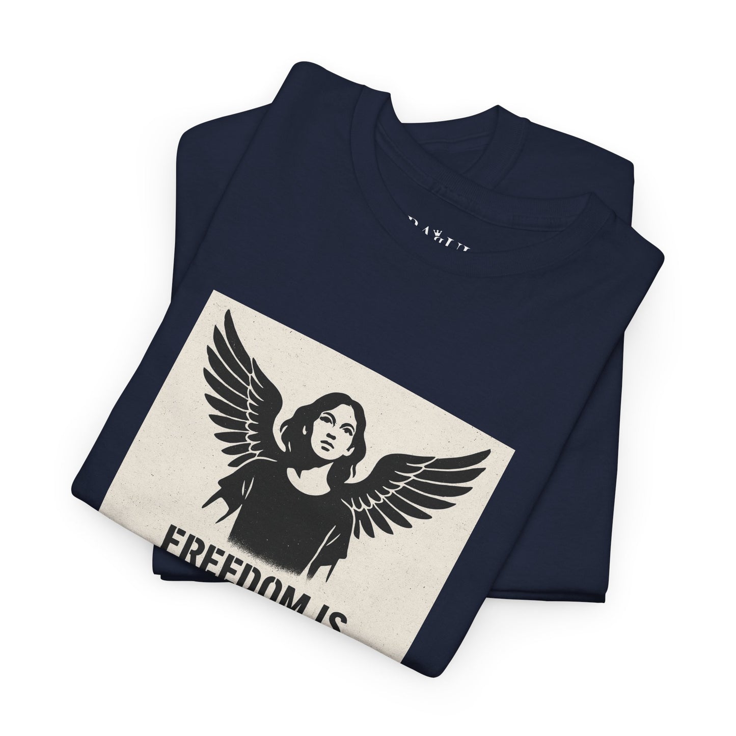 Rebel Graphic Tee - Unisex Heavy Cotton T-Shirt for the Wild at Heart. Rebel Tees, Born to Be Worn - FREEDOM IS NON-NEGOTIABLE