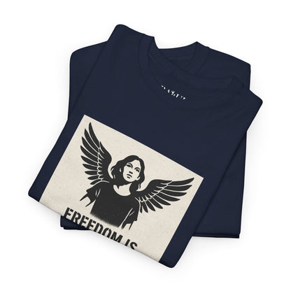 Rebel Graphic Tee - Unisex Heavy Cotton T-Shirt for the Wild at Heart. Rebel Tees, Born to Be Worn - FREEDOM IS NON-NEGOTIABLE