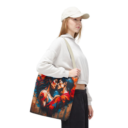 Artistic Surge - Eco-Friendly Canvas Tote Bag - LOVERS