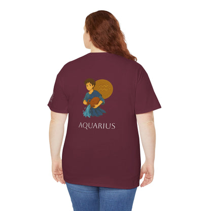 AQUARIUS - Dreamy Zodiac T-Shirts – The Magic of the Stars in Ghibli Style