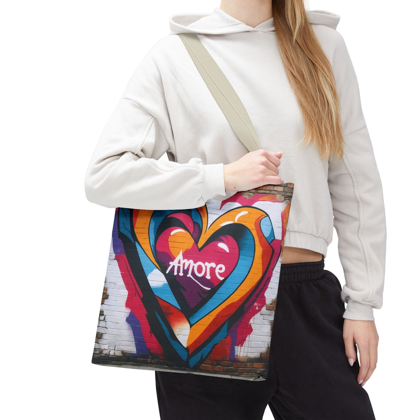 Artistic Surge - Eco-Friendly Canvas Tote Bag - HEART