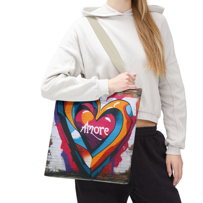Artistic Surge - Eco-Friendly Canvas Tote Bag - HEART