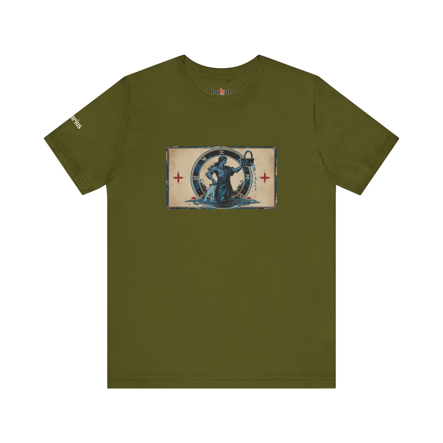 Aquarius - Gothic Zodiac T-Shirt. Zodiac in the Shadows