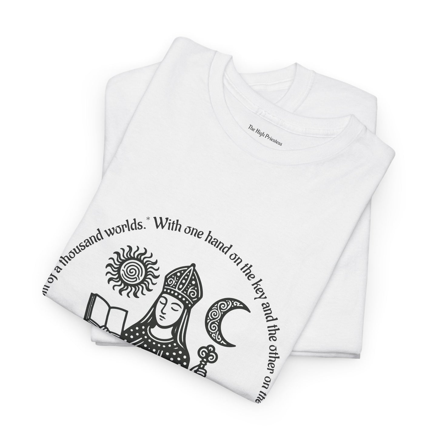 The High Priestess - ArcanaPop T-Shirt – Where Tarot Magic Meets Pop Art