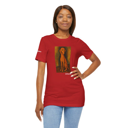 DOGART Unisex Jersey DOG T-Shirt - MODIGLIANI - Iconic Painting Reimagined with Dogs