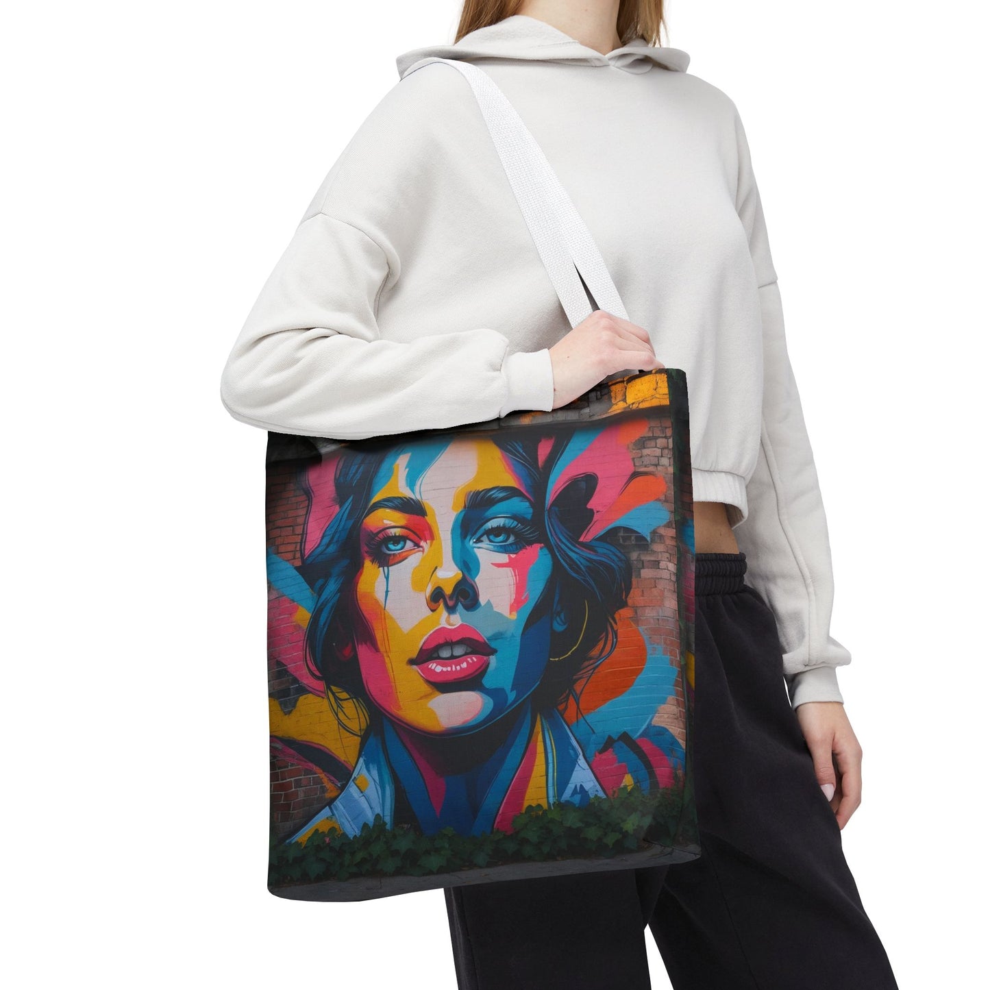Artistic Surge - Eco-Friendly Canvas Tote Bag - WOMAN'S FACE