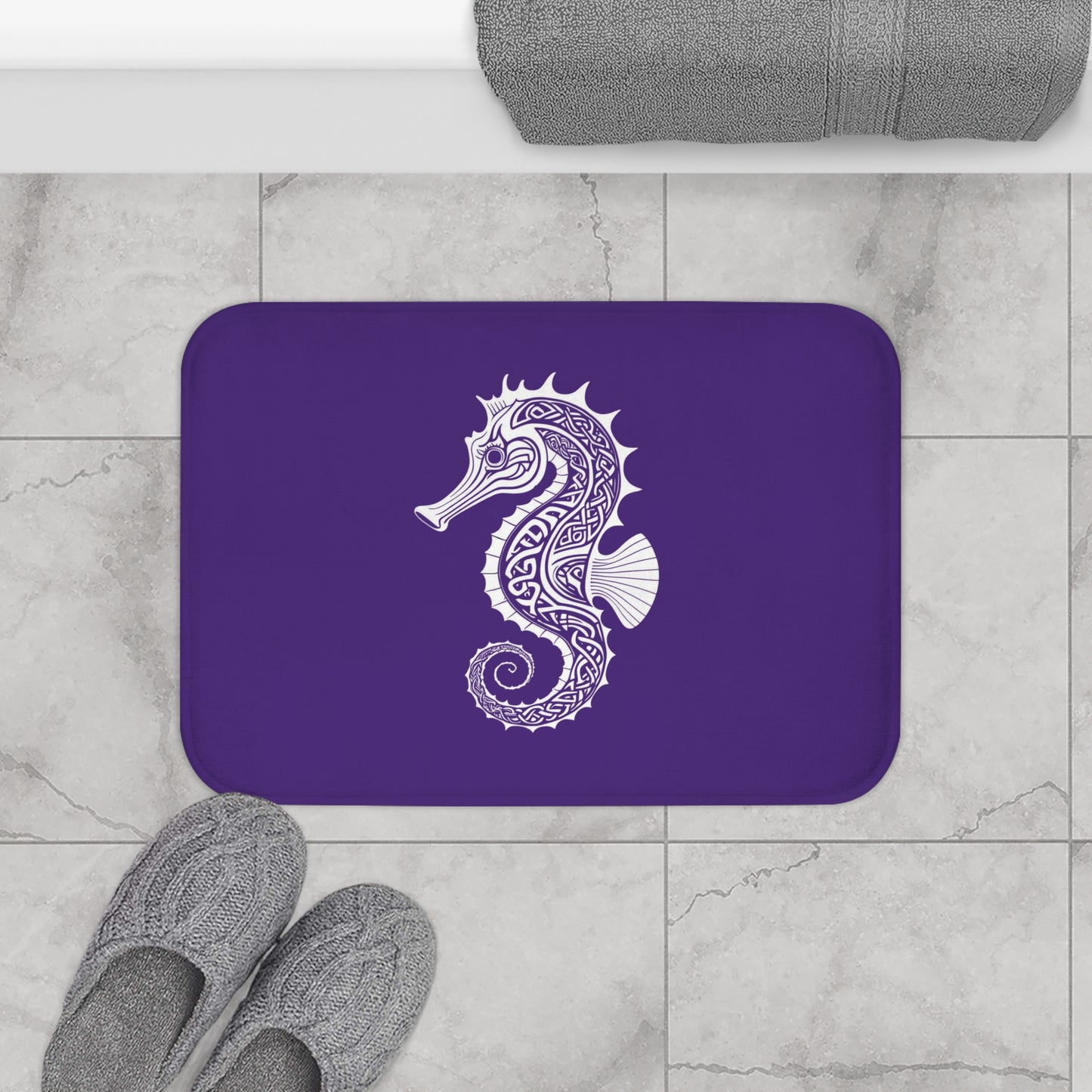 Tribal Bath Mat. Ocean Energy, Tribal Style