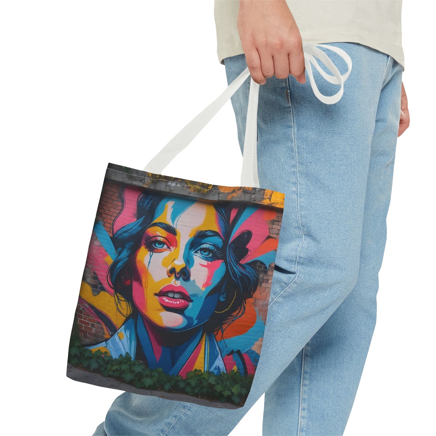 Artistic Surge - Eco-Friendly Canvas Tote Bag - WOMAN'S FACE