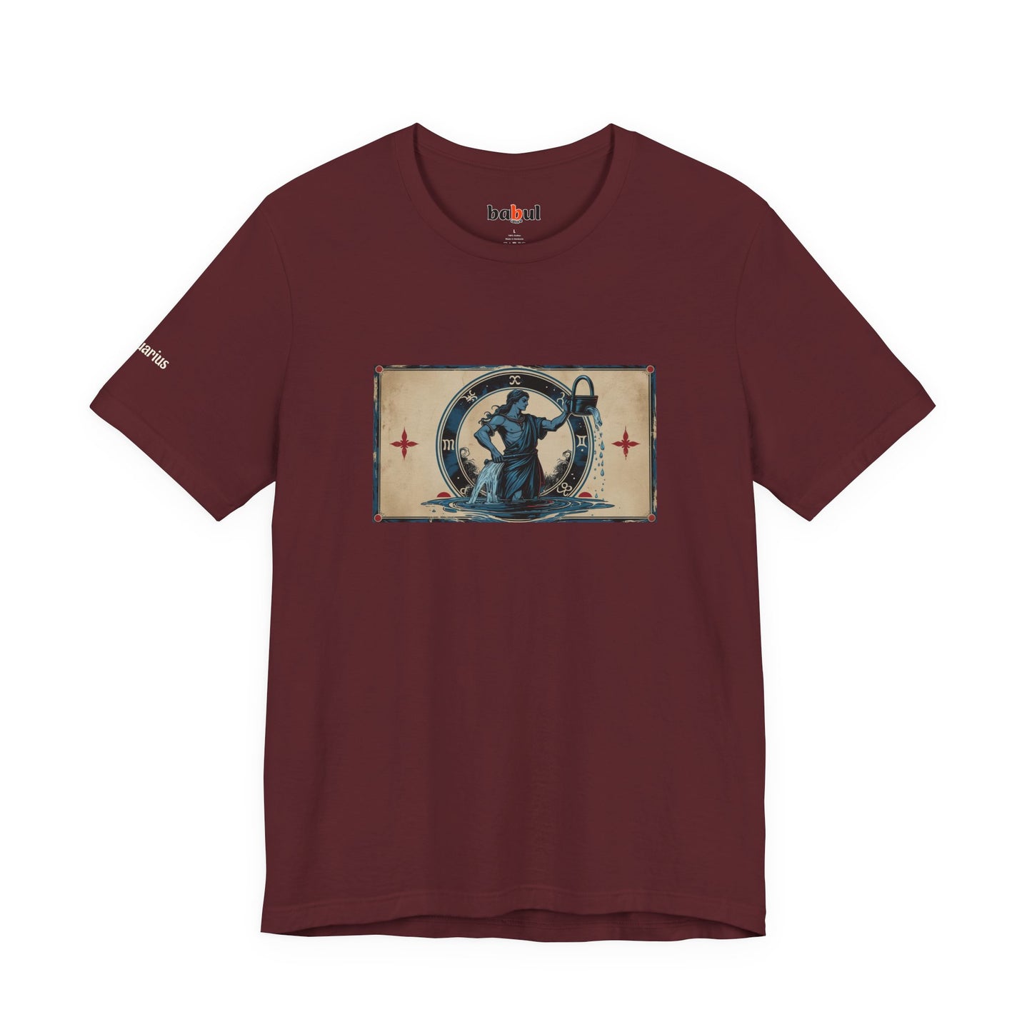 Aquarius - Gothic Zodiac T-Shirt. Zodiac in the Shadows