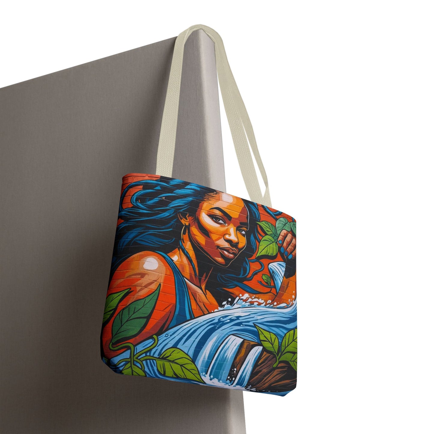 Artistic Surge - Eco-Friendly Canvas Tote Bag - WOMAN WITH WATER