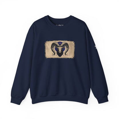 Aries - Gothic Zodiac Blue Sweatshirt