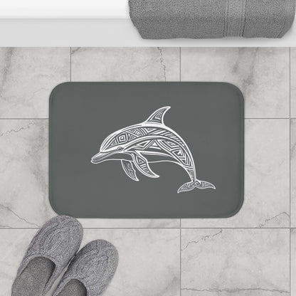 Tribal Bath Mat. Ocean Energy, Tribal Style