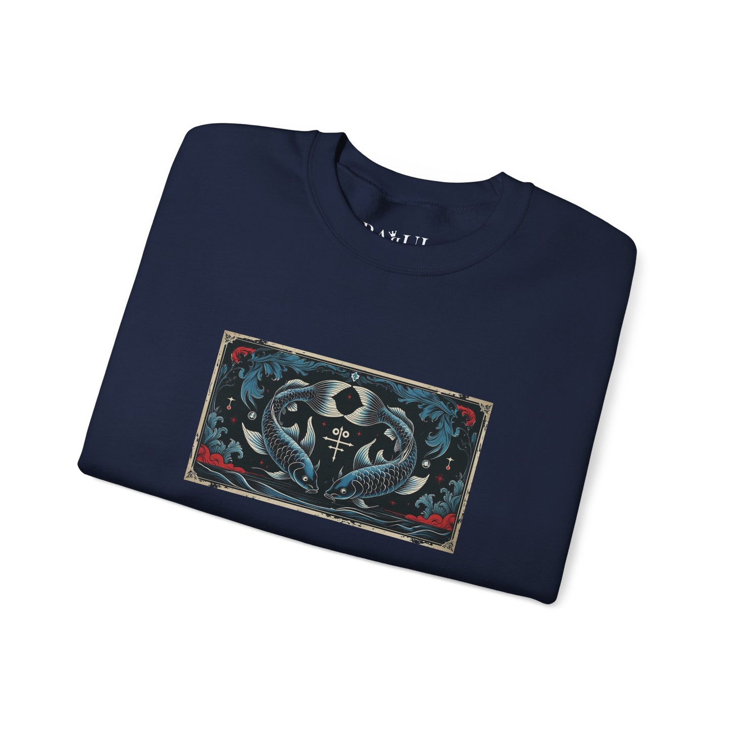 Pisces - Gothic Zodiac Blue Sweatshirt