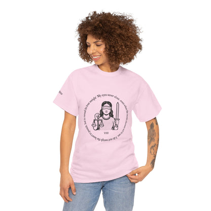 Justice - ArcanaPop T-Shirt – Where Tarot Magic Meets Pop Art