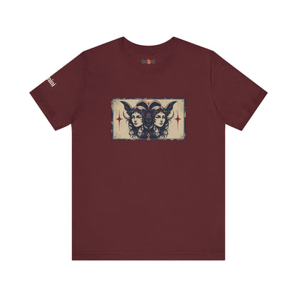 Gemini - Gothic Zodiac T-Shirt. Zodiac in the Shadows