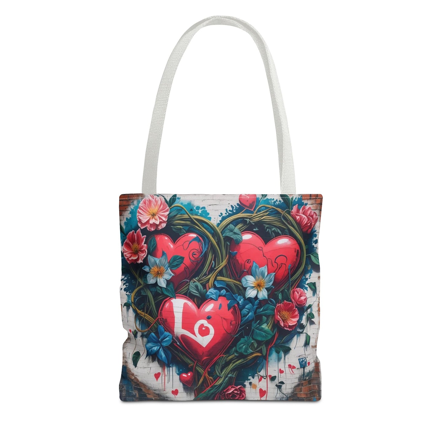 Artistic Surge - Eco-Friendly Canvas Tote Bag - HEARTS OF LOVE