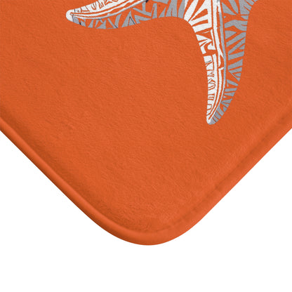 Tribal Bath Mat. Ocean Energy, Tribal Style