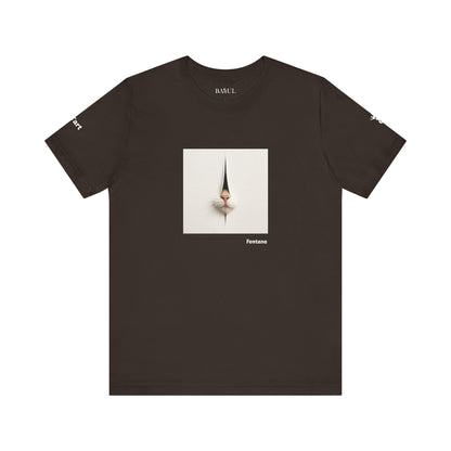 CATART Unisex Jersey Cat T-Shirt - FONTANA - Iconic Painting Reimagined with Cats
