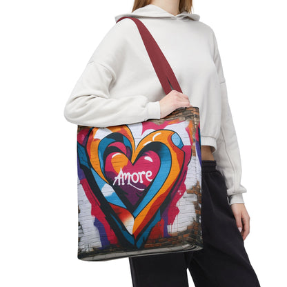 Artistic Surge - Eco-Friendly Canvas Tote Bag - HEART
