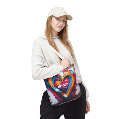 Artistic Surge - Eco-Friendly Canvas Tote Bag - HEART