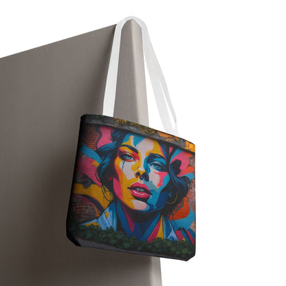 Artistic Surge - Eco-Friendly Canvas Tote Bag - WOMAN'S FACE