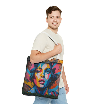 Artistic Surge - Eco-Friendly Canvas Tote Bag - WOMAN'S FACE