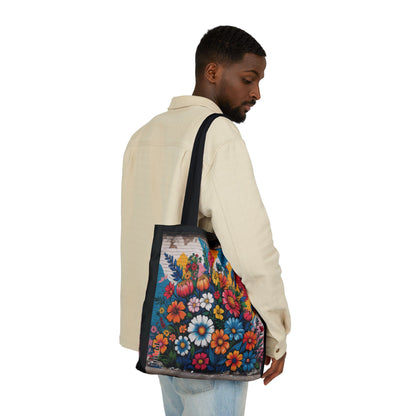 Artistic Surge - Eco-Friendly Canvas Tote Bag - FLOWERS