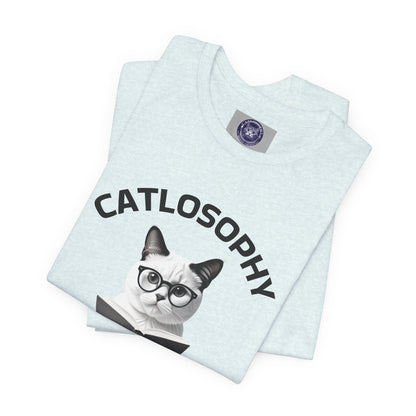Catlosophy Unisex Jersey Short Sleeve Tee –  "The Key to Life" Design